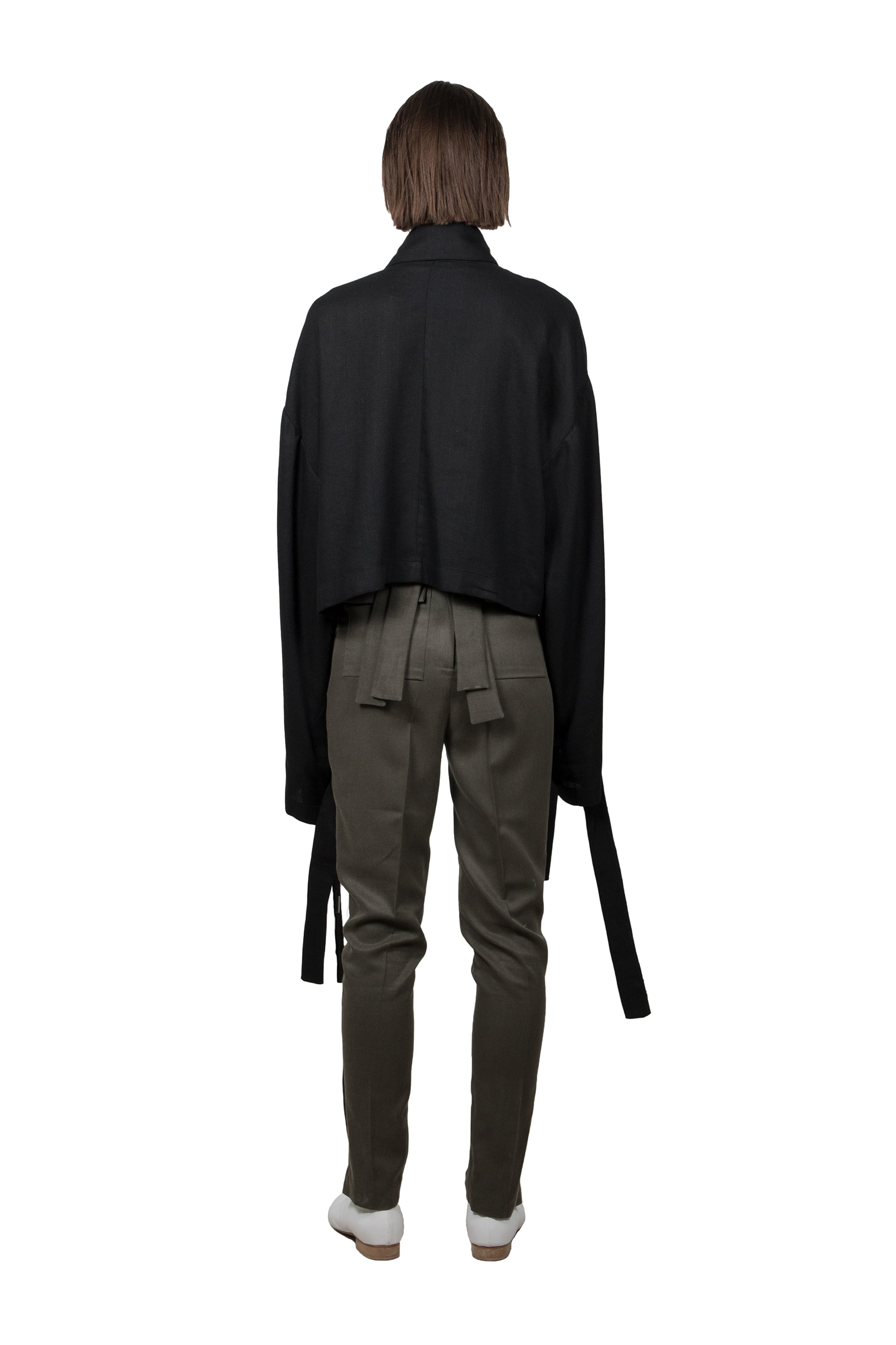 Black Flax Asymmetric Jacket – Ludus Agender Label