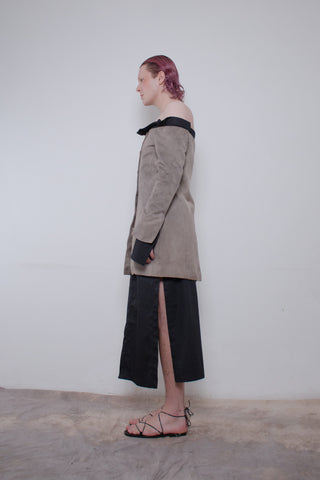 Naturally Dyed Light Cropped Tailored Jacket