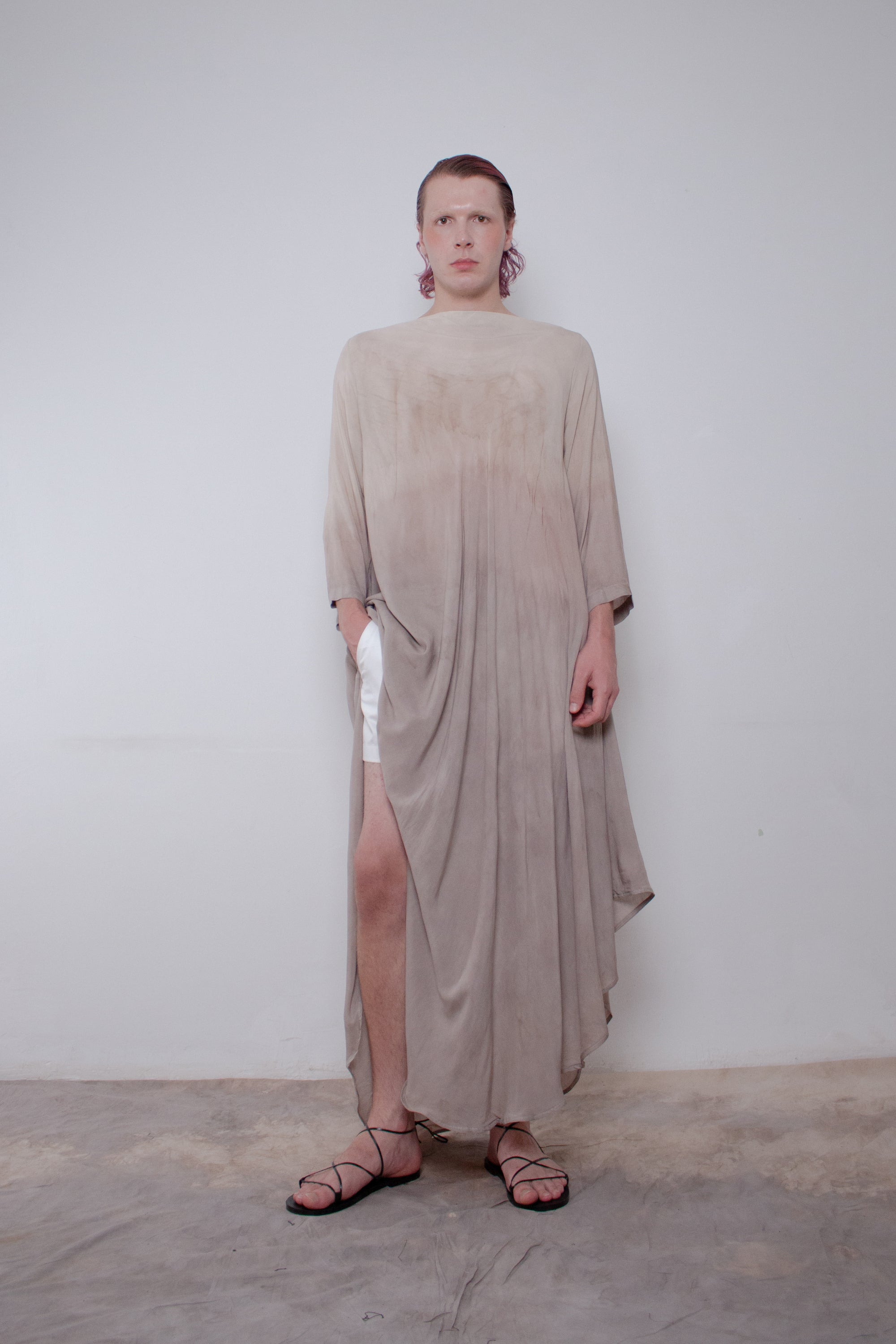 Naturally Dyed Cotton Voile Dress Naturally Dyed Cotton Voile Dress