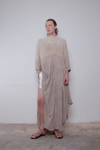 cotton voile dress Ciao Lucia Ingrid White XS Maxi dress Naturally Dyed Cotton Voile Dress