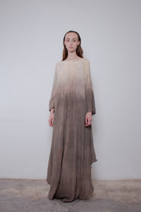 Naturally Dyed Dark Cotton Voile Dress