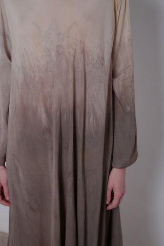 Naturally Dyed Dark Cotton Voile Dress