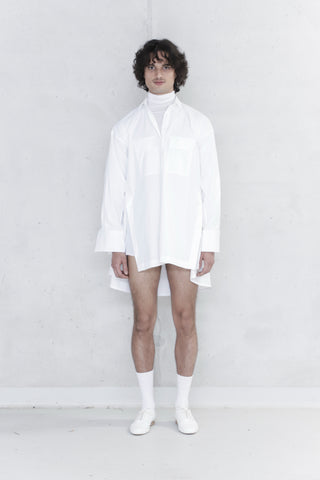 White Post-gender Shirt