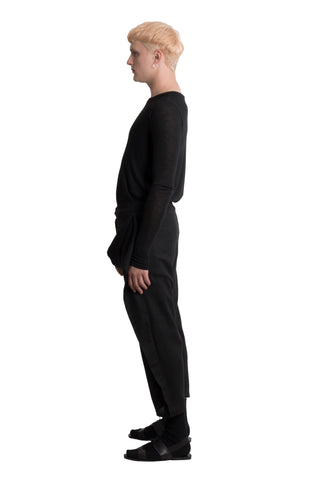 Flax trousers with a twirl - Ludus Agender Label
