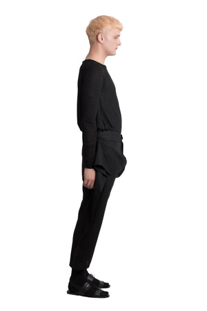 Flax trousers with a twirl - Ludus Agender Label