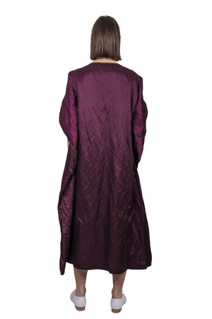 Purple Silk Blend Dress - Ludus Agender Label