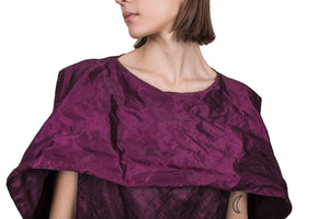 Purple Silk Blend Dress - Ludus Agender Label
