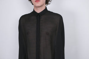 Black Medusae Silk Shirt