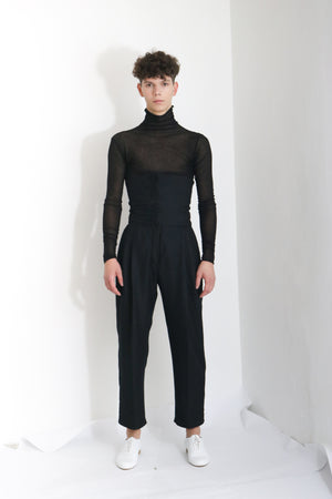 Corseted Wool Trousers (M) - Ludus Agender Label