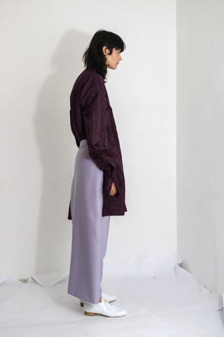 Purple Silk Blend Shirt - Ludus Agender Label