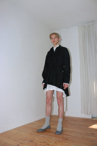 Post-gender wool shirt/jacket