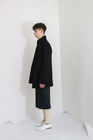 Black Wool Jacket (M) - Ludus Agender Label
