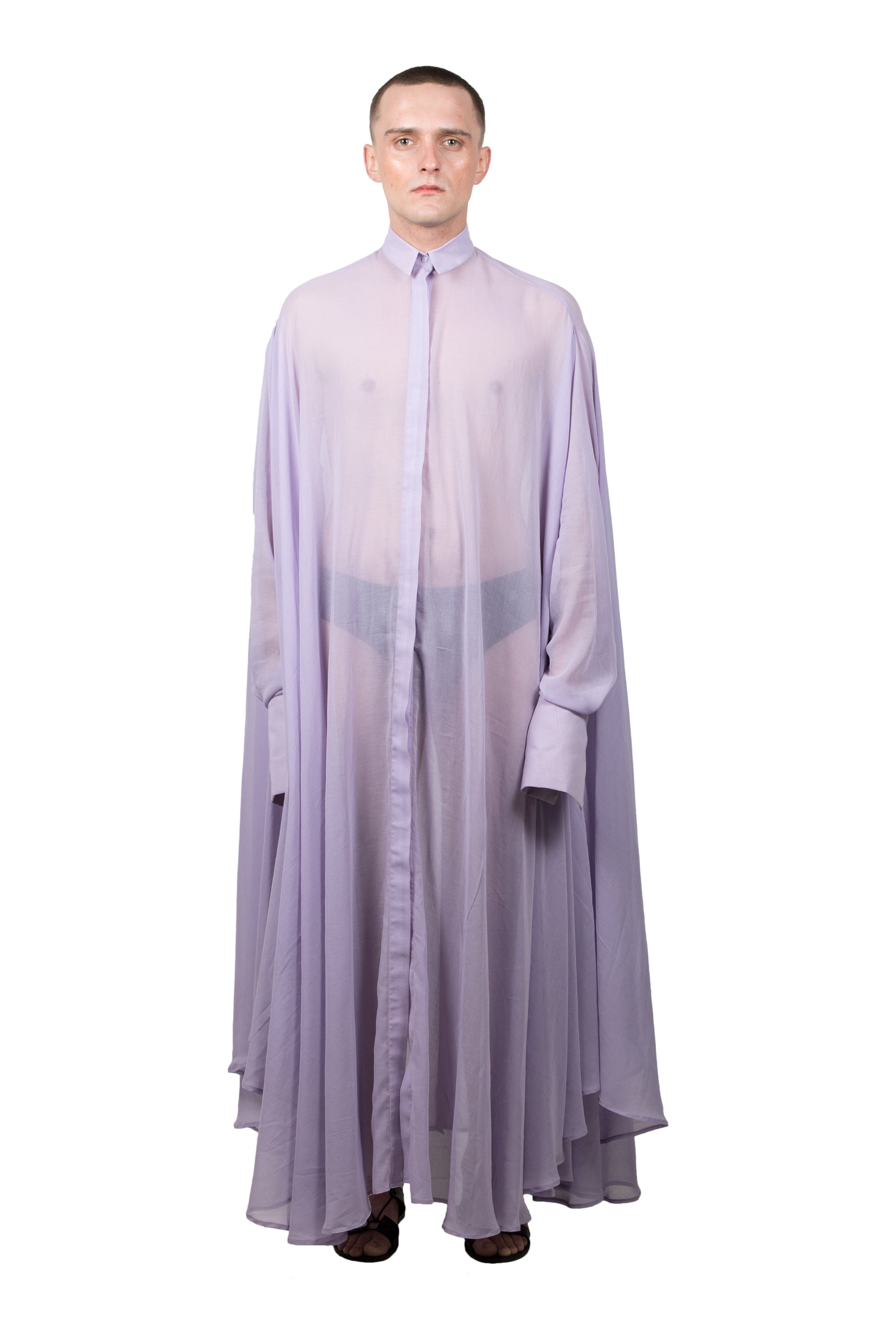 Lavender Transparent Medusae Shirt - Ludus Agender Label