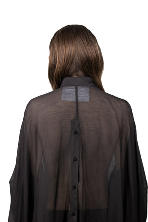 Black Transparent Medusae Shirt - Ludus Agender Label