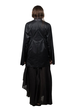 Black Slashed Short Dress/Top - Ludus Agender Label