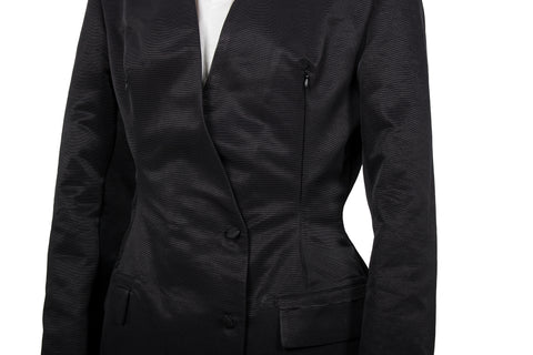 Black Slashed Tailored  Jacket - Ludus Agender Label