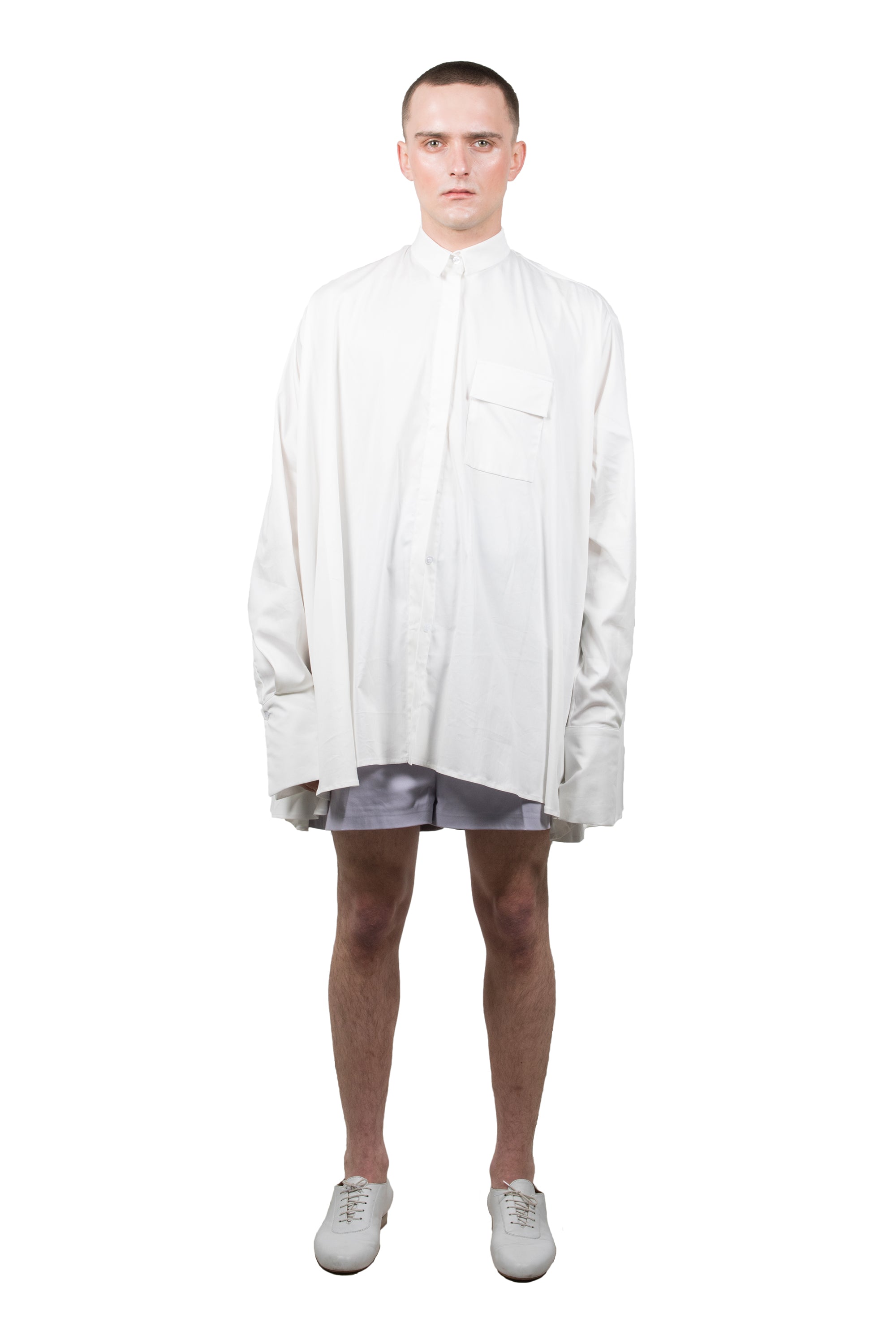 White Medusae Long-sleeved Shirt - Ludus Agender Label
