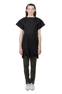 Black Cotton Slashed T-shirt - Ludus Agender Label