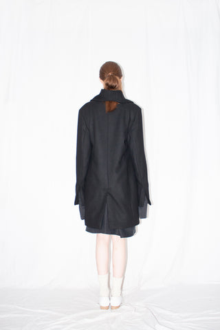 Black Tailored Shawl Jacket