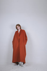 Burnt Sienna Wool Coat