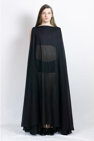 Black silk Medusae dress