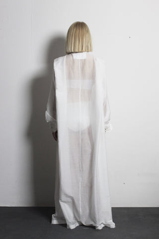 Transparent white silk shirt – Ludus Agender Label