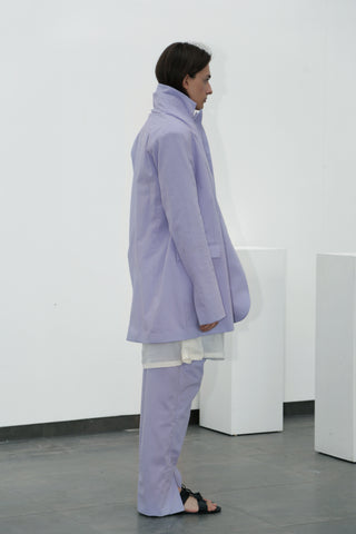 Asymmetric lavender jacket - Ludus Agender Label